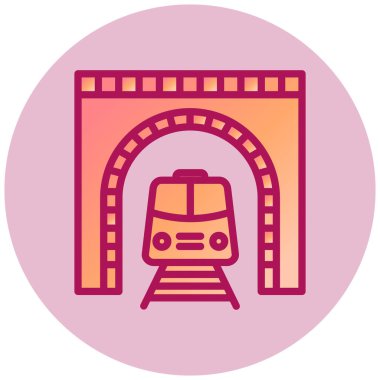 tren. Web simgesi basit illüstrasyon