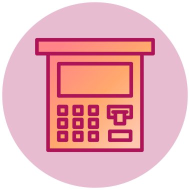 iş ve finans satırı vektör simgesi.