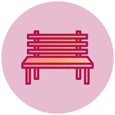 Yedek kulübesi Web simgesi basit illüstrasyon