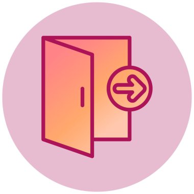 Bir binanın düz tasarımının vektör çizimi