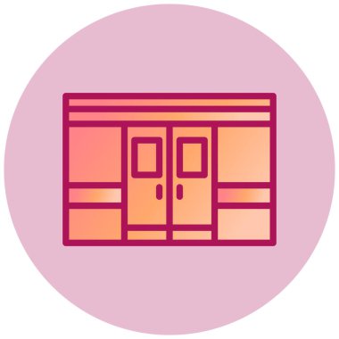 Dükkan. Web simgesi basit illüstrasyon