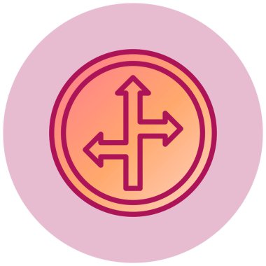 Ok. Web simgesi basit illüstrasyon