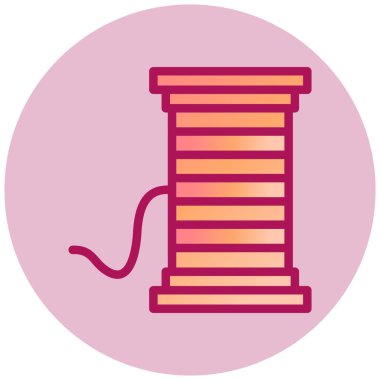 İplik. Web simgesi basit illüstrasyon