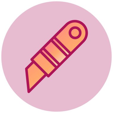 Kalem. Web simgesi basit illüstrasyon