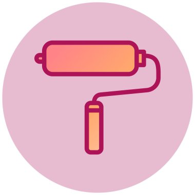 Boya silindiri. Basit resimleme