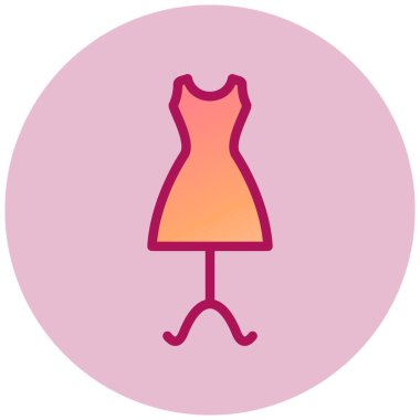 Elbise. Web simgesi basit illüstrasyon