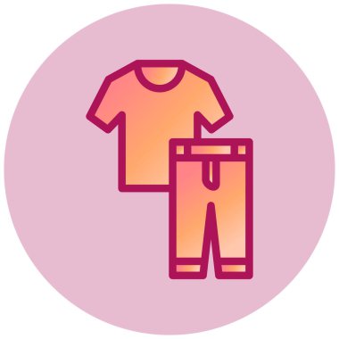 Tişört. Web simgesi basit illüstrasyon