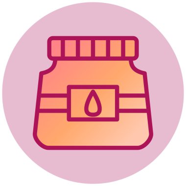 Kavanoz. Web simgesi basit illüstrasyon