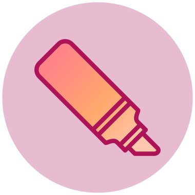 Kalem. Web simgesi basit illüstrasyon