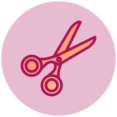 makas simgesi vektör illüstrasyonu