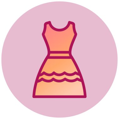 Elbise. Web simgesi basit illüstrasyon