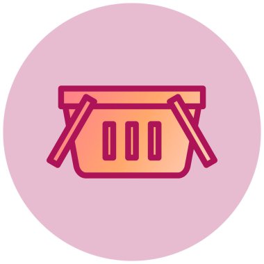 Alışveriş. Web simgesi basit illüstrasyon