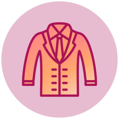 moda ceket vektör simgesi