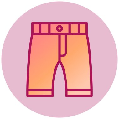 Şort. Web simgesi basit illüstrasyon