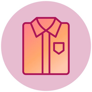 Gömlek. Web simgesi basit illüstrasyon