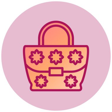 Alışveriş çantası. Basit resimleme