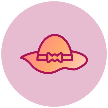 Şapka. Web simgesi basit illüstrasyon