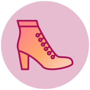 Ayakkabı. Web simgesi basit illüstrasyon