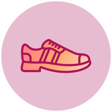 Spor ayakkabı. Web simgesi basit illüstrasyon