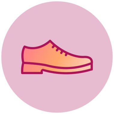 Ayakkabı. Web simgesi basit illüstrasyon