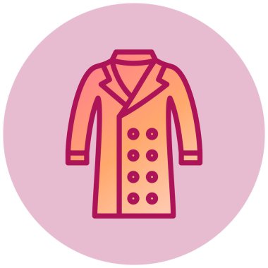 Kıyafetler. Web simgesi basit illüstrasyon