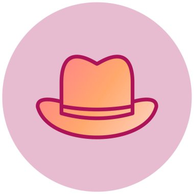 Şapka. Web simgesi basit illüstrasyon