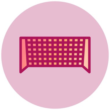 Tenis topu ikonu vektör illüstrasyonu