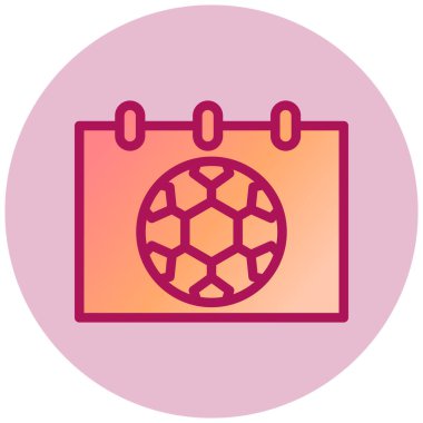 Takvim. Web simgesi basit illüstrasyon