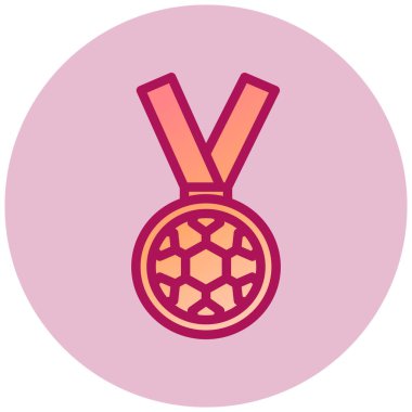 Madalya. Web simgesi basit illüstrasyon