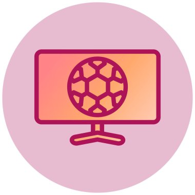 Küre. Web simgesi basit illüstrasyon