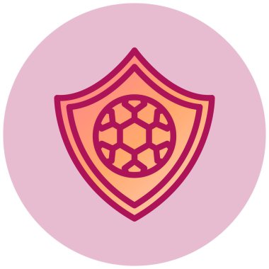 Kalkan. Web simgesi basit illüstrasyon