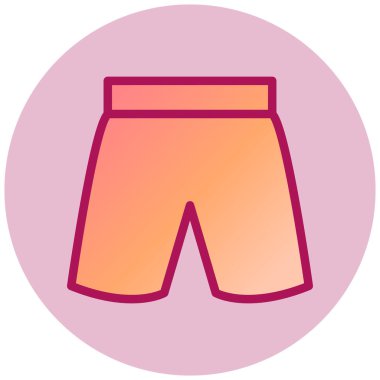 Şort. Web simgesi basit illüstrasyon