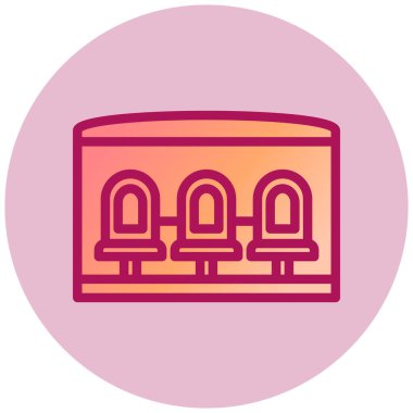 Kiliseye. Web simgesi basit illüstrasyon