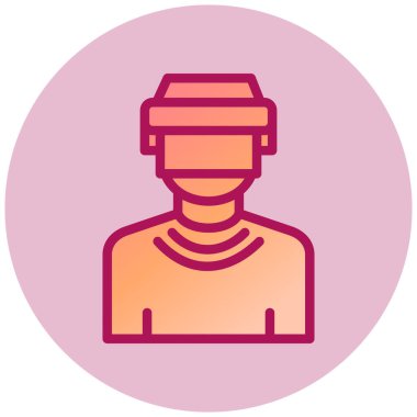 avatar. Web simgesi basit illüstrasyon