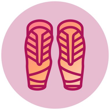 Ayakkabılar. Web simgesi basit illüstrasyon