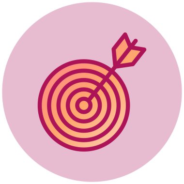 Hedef. Web simgesi basit illüstrasyon