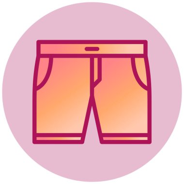 Şort. Web simgesi basit illüstrasyon