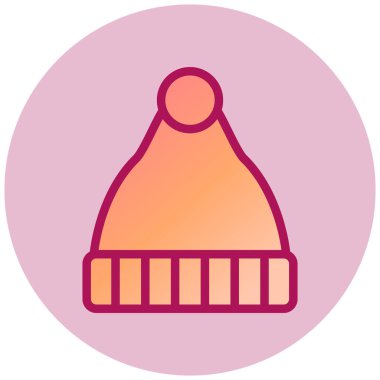 Şapka. Web simgesi basit illüstrasyon