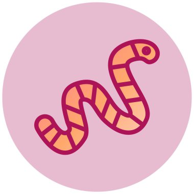 Yılan. Web simgesi basit illüstrasyon