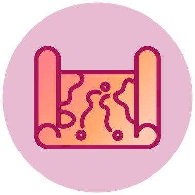 Masa. Web simgesi basit illüstrasyon