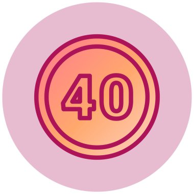 Tek bir sayı sınırı simgesinin illüstrasyonu