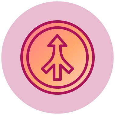 Ok. Web simgesi basit illüstrasyon