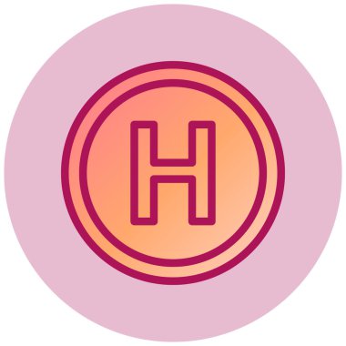 Hastane. Web simgesi basit tasarım