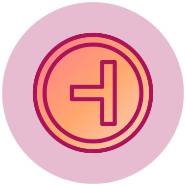 Benzersiz ve güzel ikon vektör çizimi