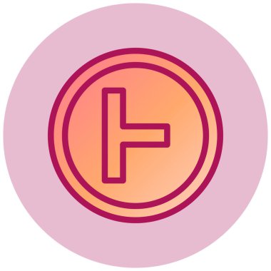 Benzersiz ve güzel ikon vektör çizimi