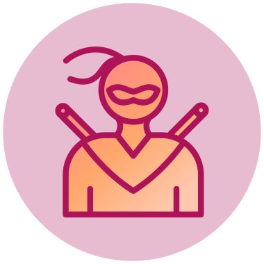 Cadı. Web simgesi basit illüstrasyon