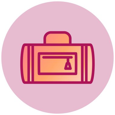 bagaj. Web simgesi basit illüstrasyon