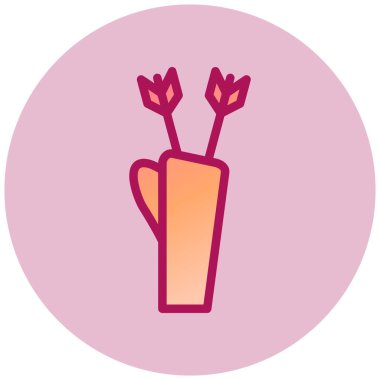 Lale. Web simgesi basit illüstrasyon