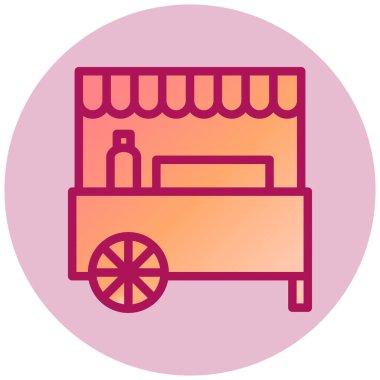 Dükkan. Web simgesi basit illüstrasyon