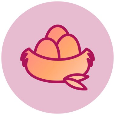 Tek bir çizgi film tavuğunun vektör çizimi